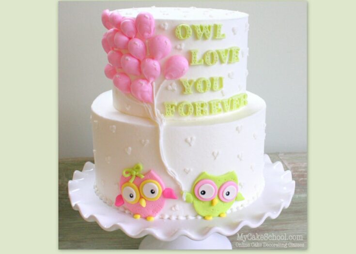 Free Owl Cake Tutorial