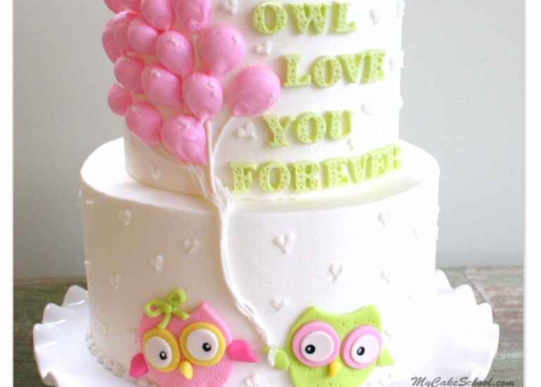 Adorable Own Themed Cake Decorating Video Tutorial by MyCakeSchool.com! Free Video!