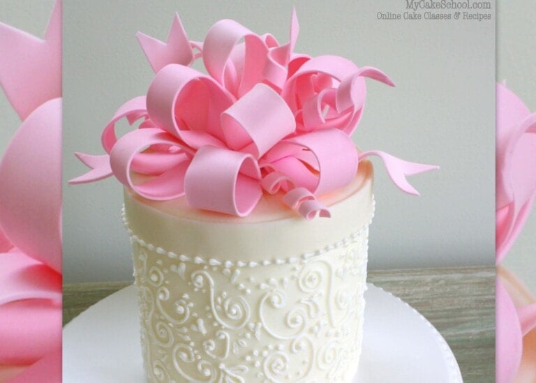 Loopy Gum Paste Bow for Cakes