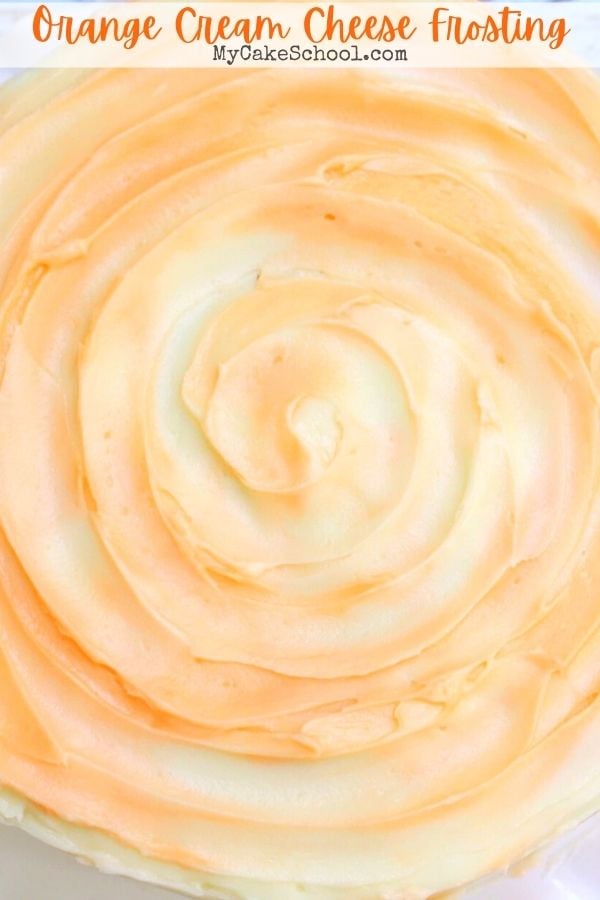 This Orange Cream Cheese Frosting Recipe is SO easy and delicious!