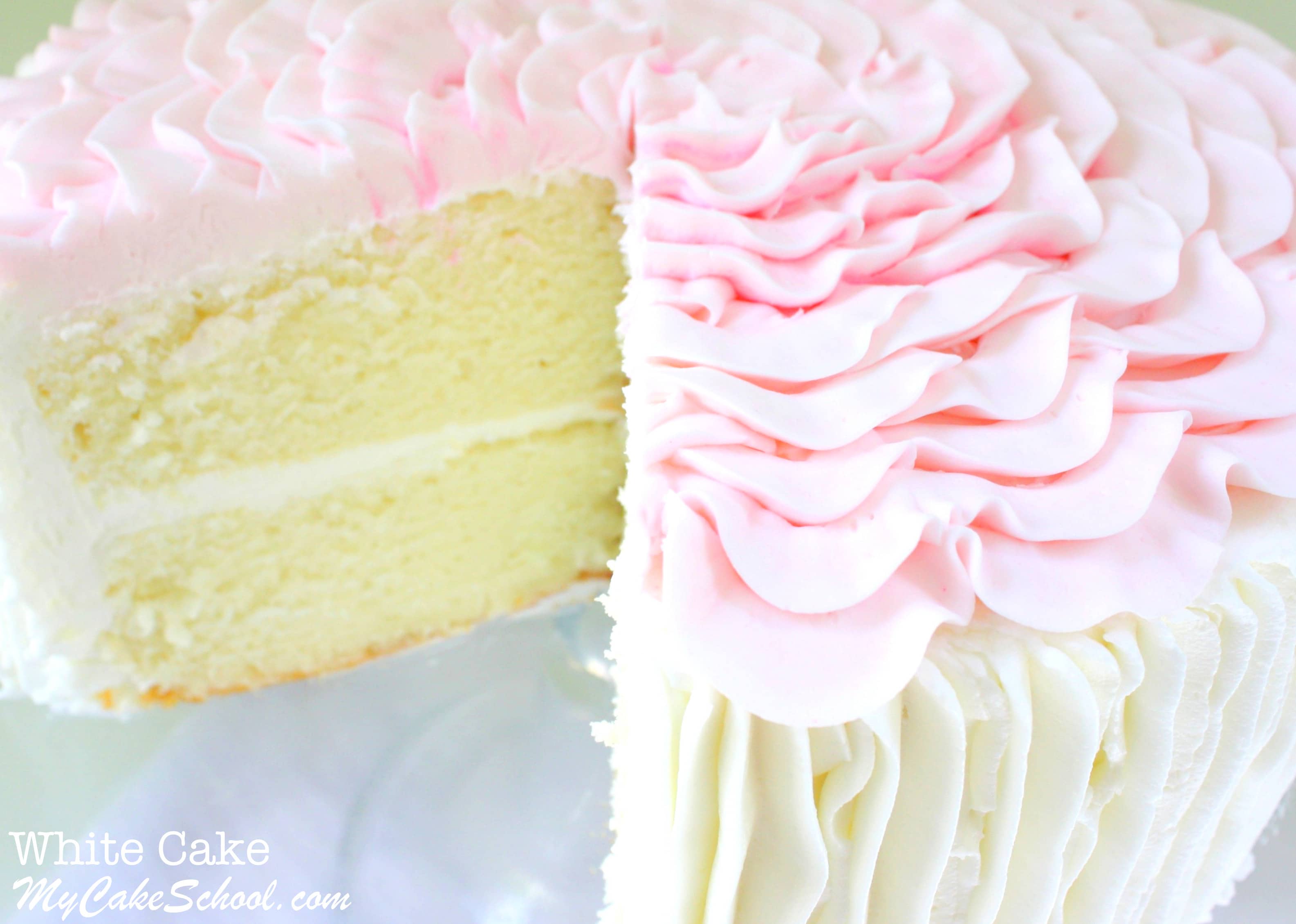 White Cake From Scratch Recipe By Mycakeschool Com My Cake School