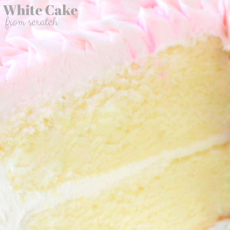 Moist and Flavorful White Cake from Scratch! Recipe by MyCakeSchool.com! 