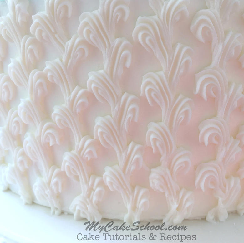 Gorgeous Piping made Easy! From MyCakeSchool.com's Bridal Shower Cake Free Video!