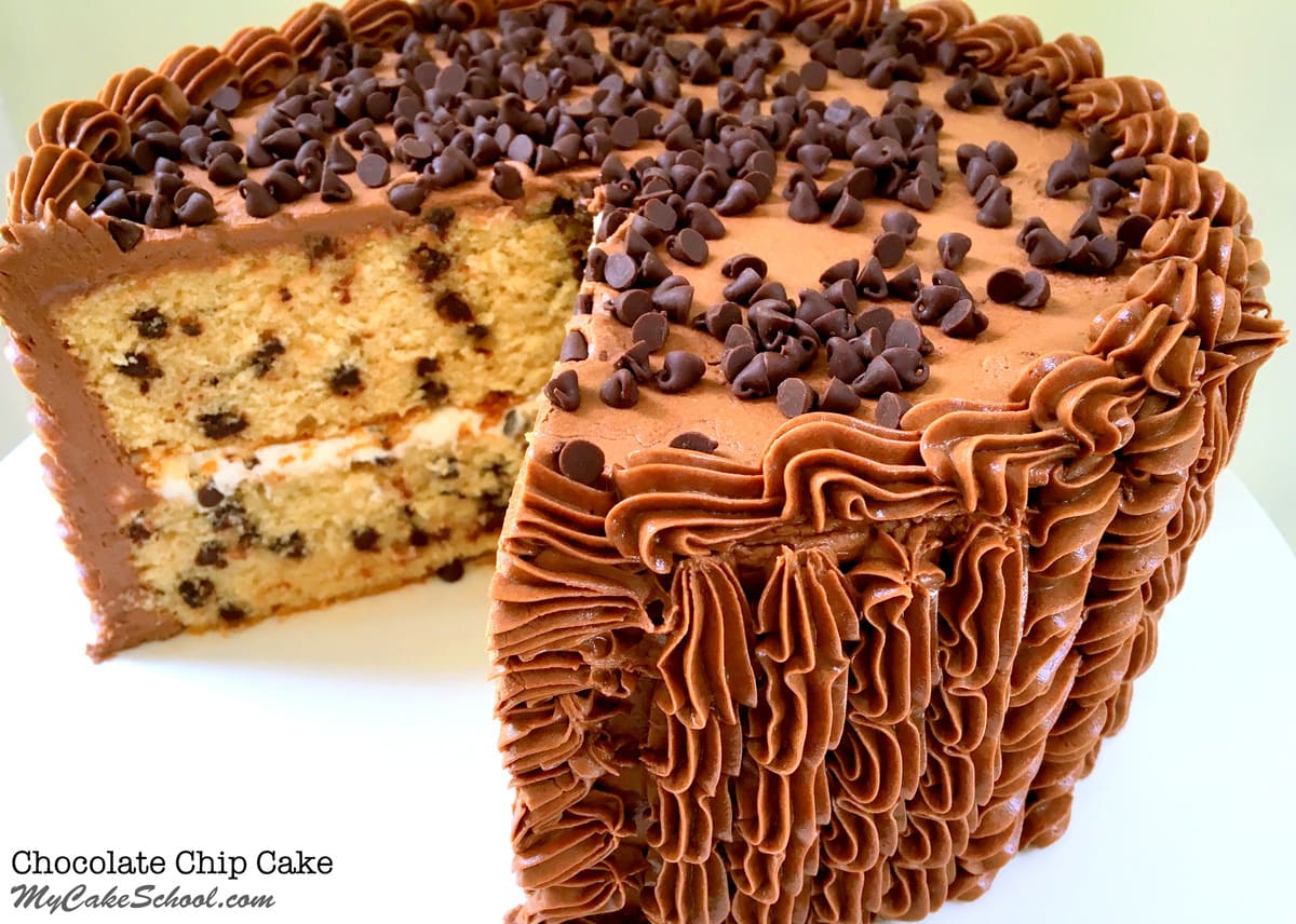 Chocolate Chip Cake Recipe My Cake School