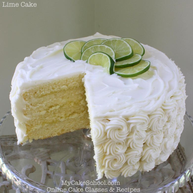 Lime Cake from Scratch My Cake School