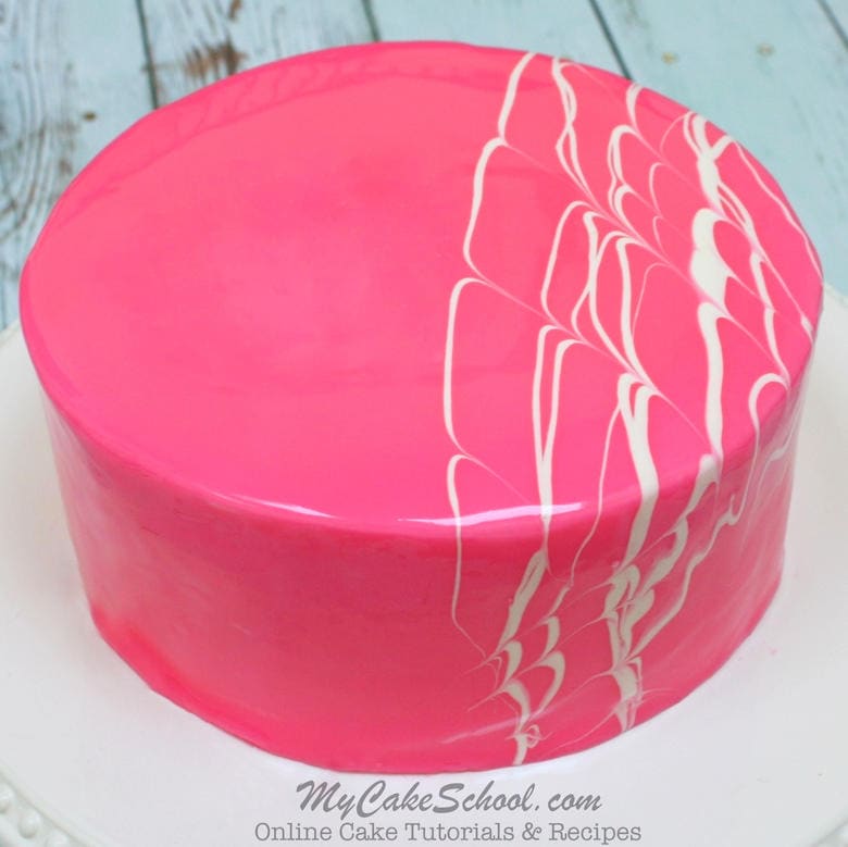 How to Make a Mirror Glaze Cake A Cake Decorating Video My Cake School