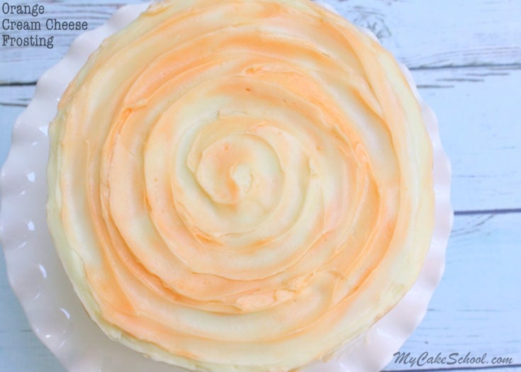 Amazing Orange Cream Cheese Frosting! Recipe by MyCakeSchool.com- Online Cake Decorating Classes & Recipes!