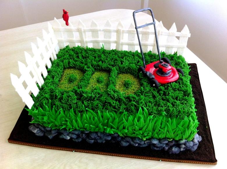  Lawn Mower Cake for Father's Day! By CakeFella of CakeCentral.com, as featured on MyCakeSchool.com's Father's Day Cake Roundup!