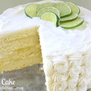 This Lime Cake From Scratch Recipe is the BEST! Wonderful flavor and so moist! Perfect for summertime gatherings!