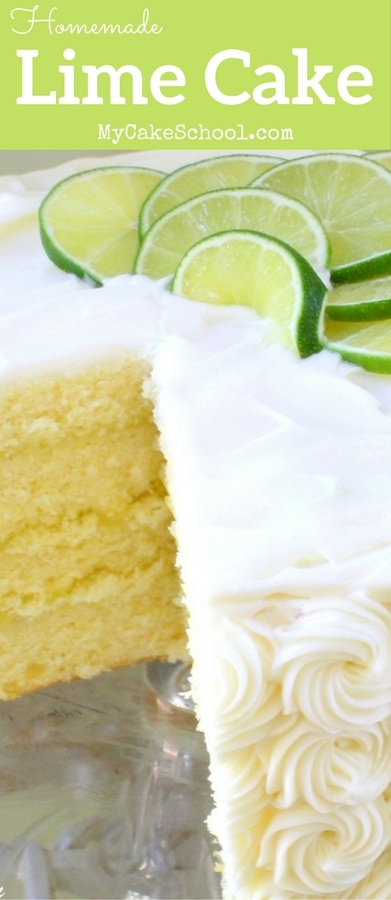 Delicious Lime cake from Scratch! Recipe by MyCakeSchool.com. Perfect for summer!