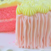 This moist and delicious Pink Lemonade Layer Cake has the perfect amount of tartness!