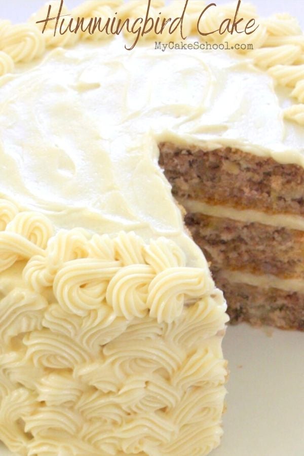 This Hummingbird Layer Cake Recipe is the BEST! So moist and flavorful! The BEST Hummingbird Cake Recipe