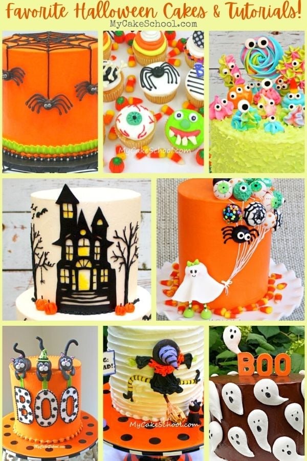 Favorite Halloween Cake Tutorials and Design Ideas by MyCakeSchool.com!