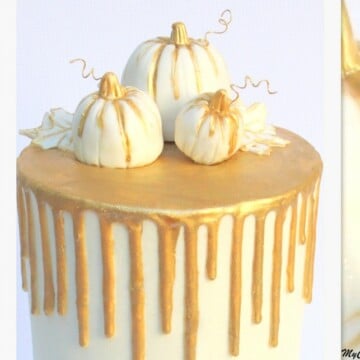 Chocolate Gold Drip Cake on Buttercream! A Cake Decorating Video Tutorial by MyCakeSchool.com. Online cake classes, cake recipes, and more!