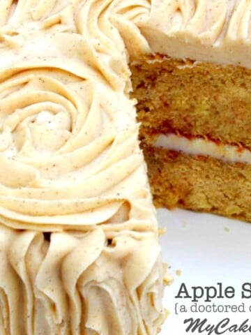 Delicious Apple Spice Cake-Doctored Cake Mix Recipe by MyCakeSchool.com! Online Cake Tutorials, Recipes, Videos, and More!