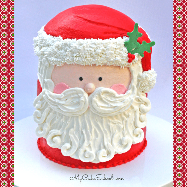 Sweet and Simple Santa Cake