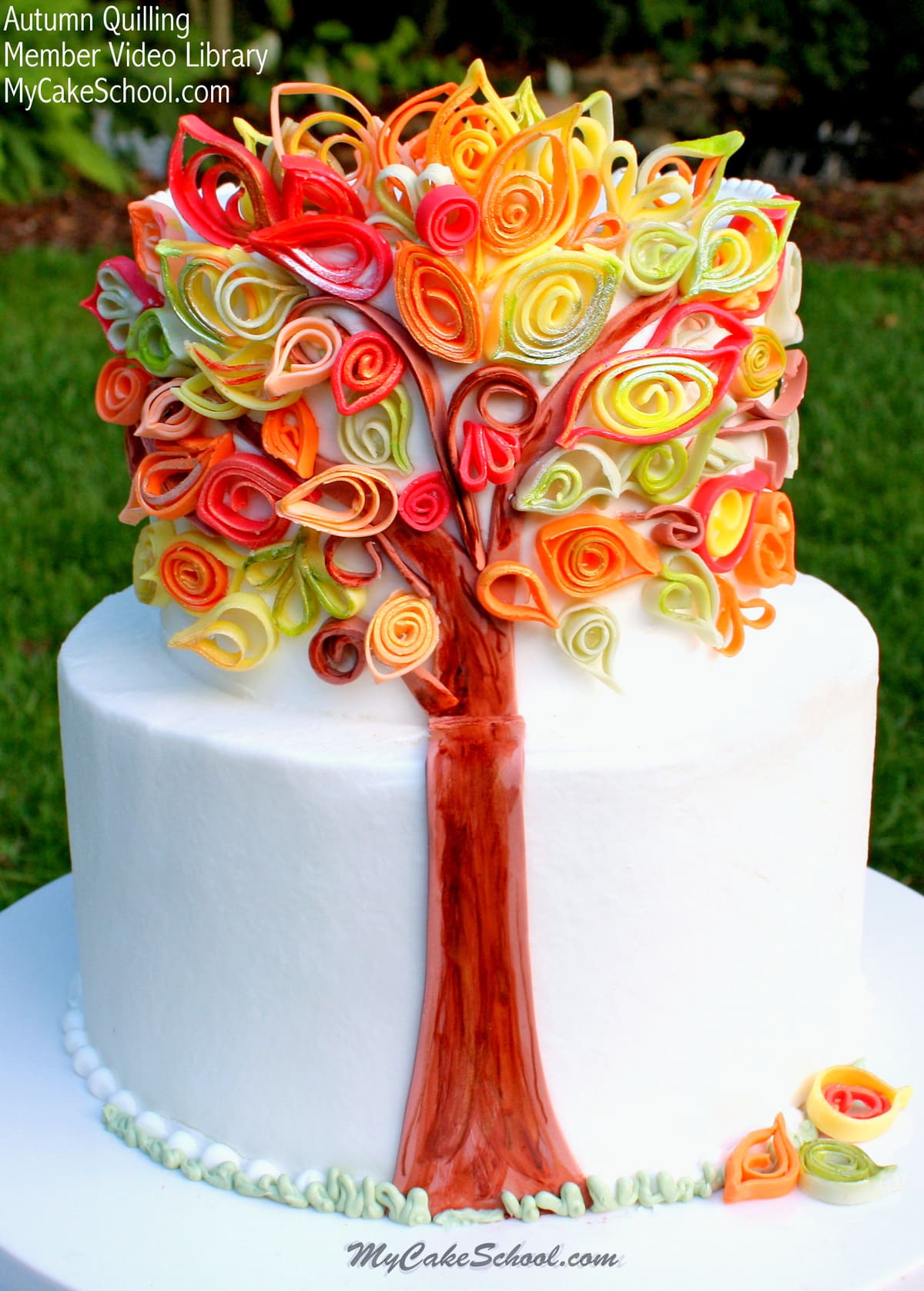 Autumn Fondant Quilling! Member Section- My Cake School