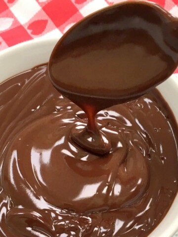 Easy two-ingredient Ganache Drip recipe by MyCakeSchool.com. So delicious!