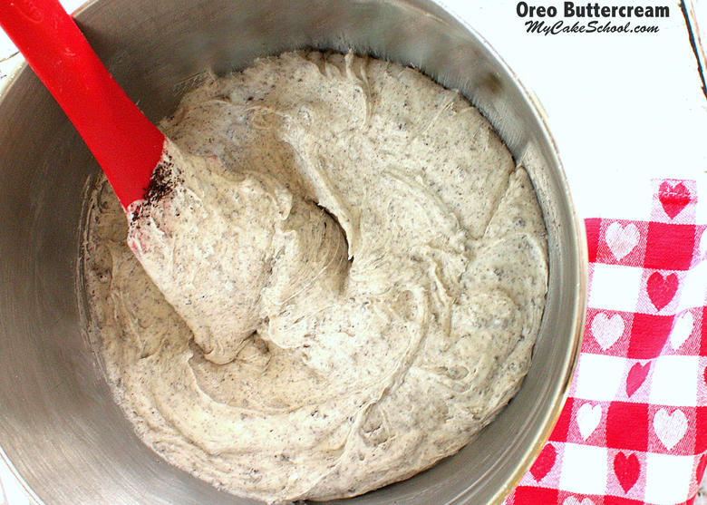 Amazing Oreo Buttercream Frosting Recipe! Perfect for Chocolate Cakes and Cupcakes! MyCakeSchool.com