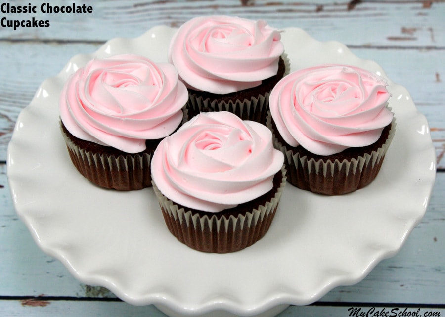 Classic Chocolate Cupcakes from Scratch My Cake School