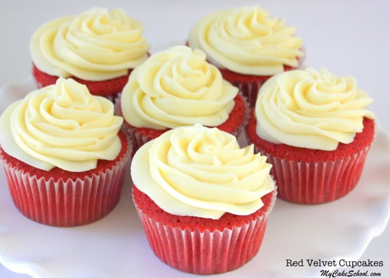 Moist and Delicious Red Velvet Cupcake Recipe From Scratch! Perfect for fluffy cake layers also. Cake Recipe by MyCakeSchool.com. SO good.