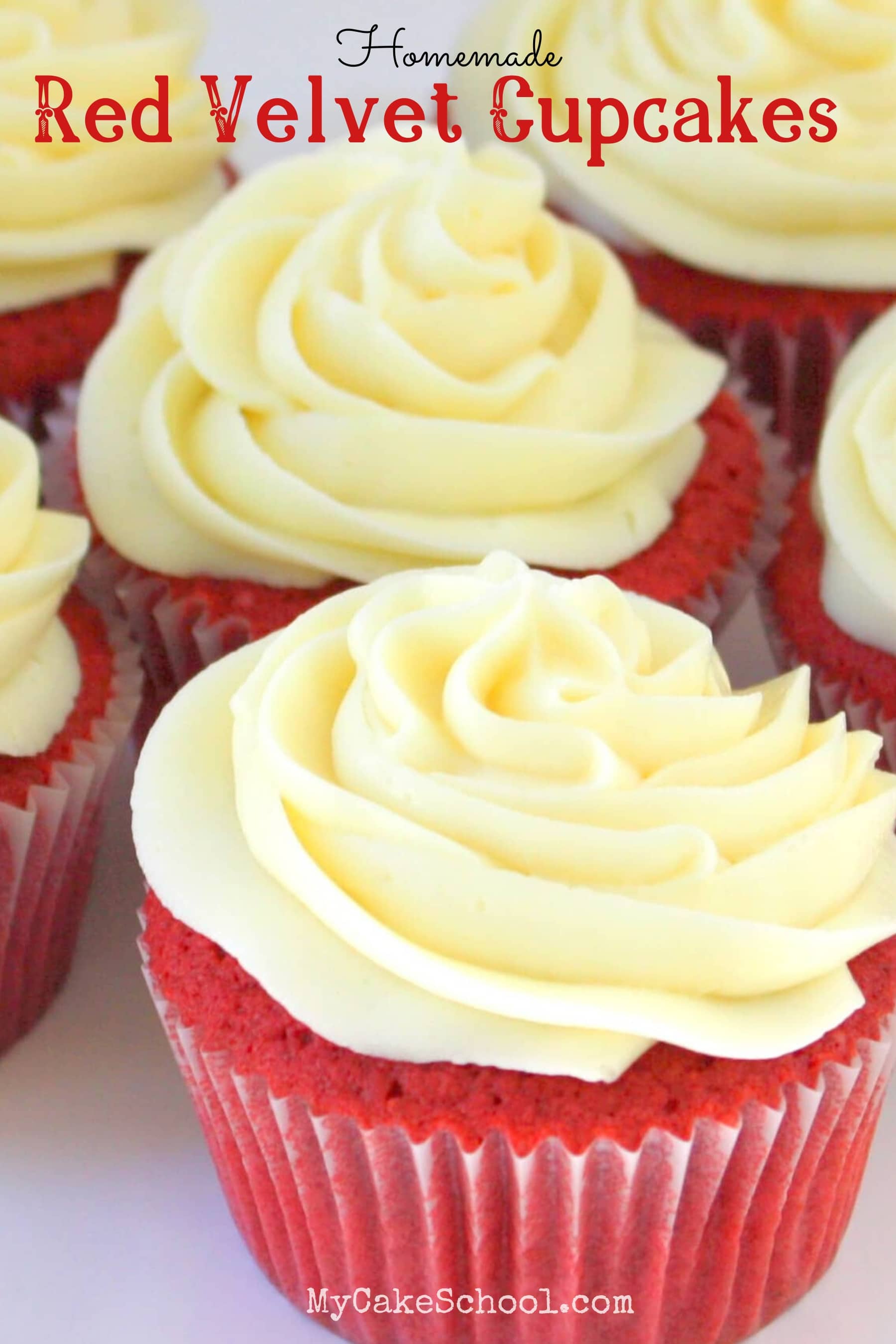 Red Velvet Cupcakes from Scratch My Cake School