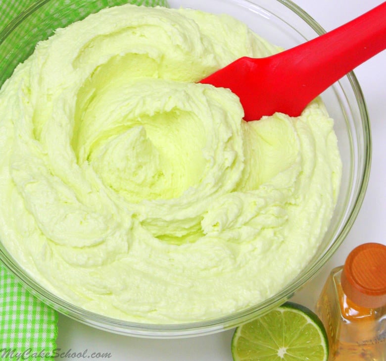 Tequila Lime Buttercream Frosting! Recipe by My Cake School!