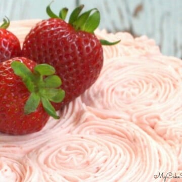 Delicious Strawberry Buttercream Frosting Recipe by MyCakeSchool.com