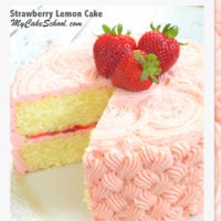 Moist and Delicious Strawberry Lemon Cake from Scratch by MyCakeSchool.com!