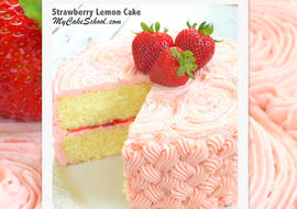 Moist and Delicious Strawberry Lemon Cake from Scratch by MyCakeSchool.com!