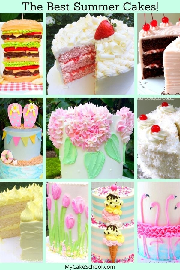 Sharing the BEST Summer Cake Recipes, Tutorials, and Design Ideas