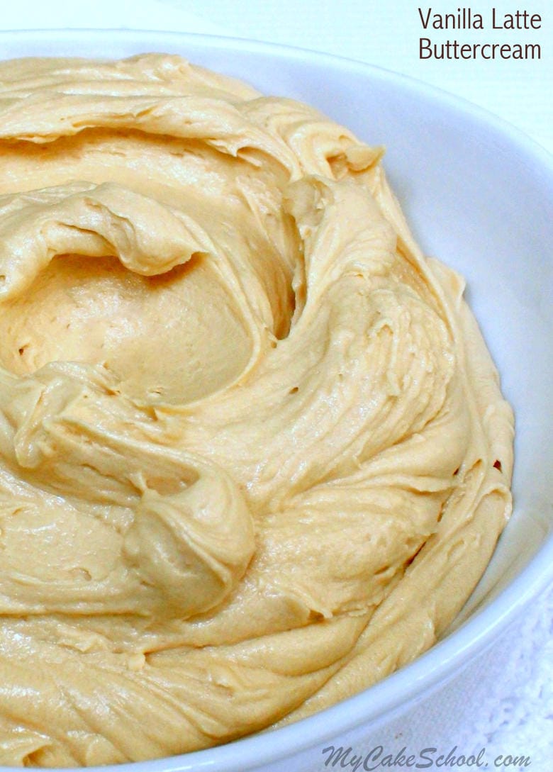 The BEST Vanilla Latte Buttercream Frosting Recipe by MyCakeSchool.com!