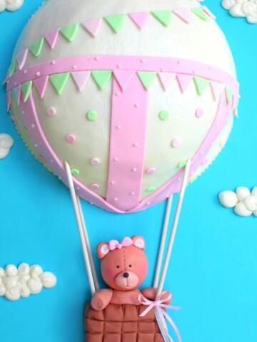 Adorable Hot Air Balloon Cake Video Tutorial by MyCakeSchool.com!