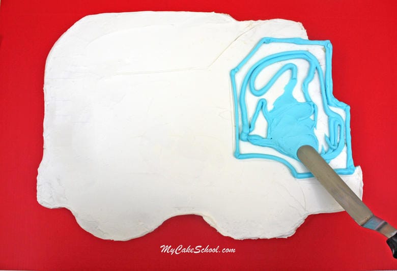 Free step by step Dump Truck Sheet Cake Tutorial by MyCakeSchool.com!