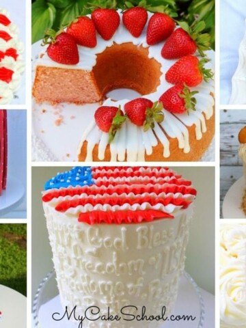 Fun and festive July Fourth Cake Designs and Recipes!