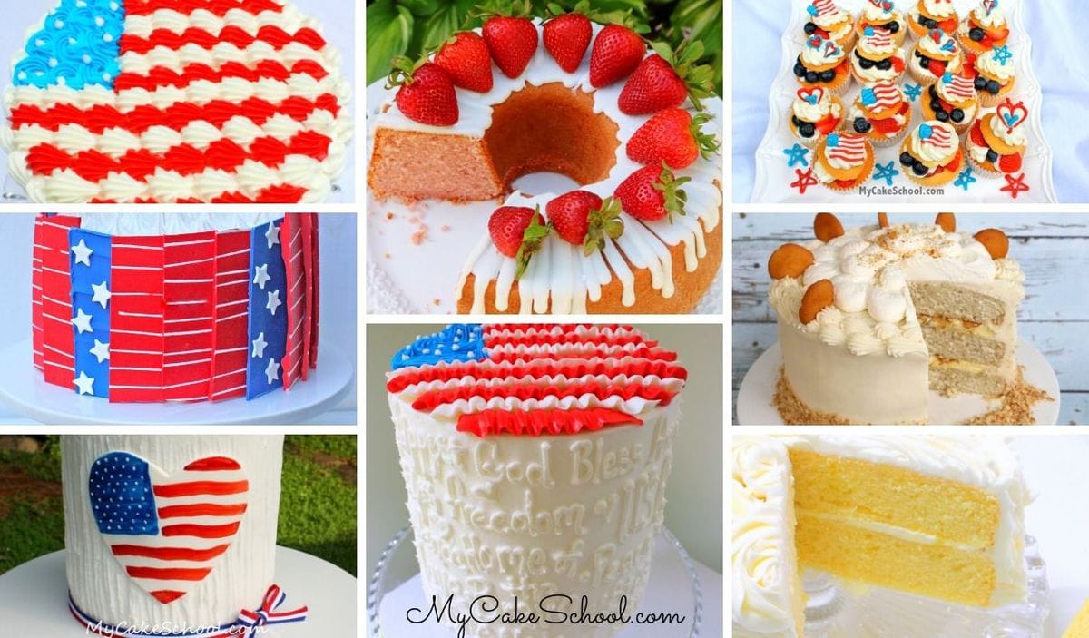 Fun and festive July Fourth Cake Designs and Recipes!