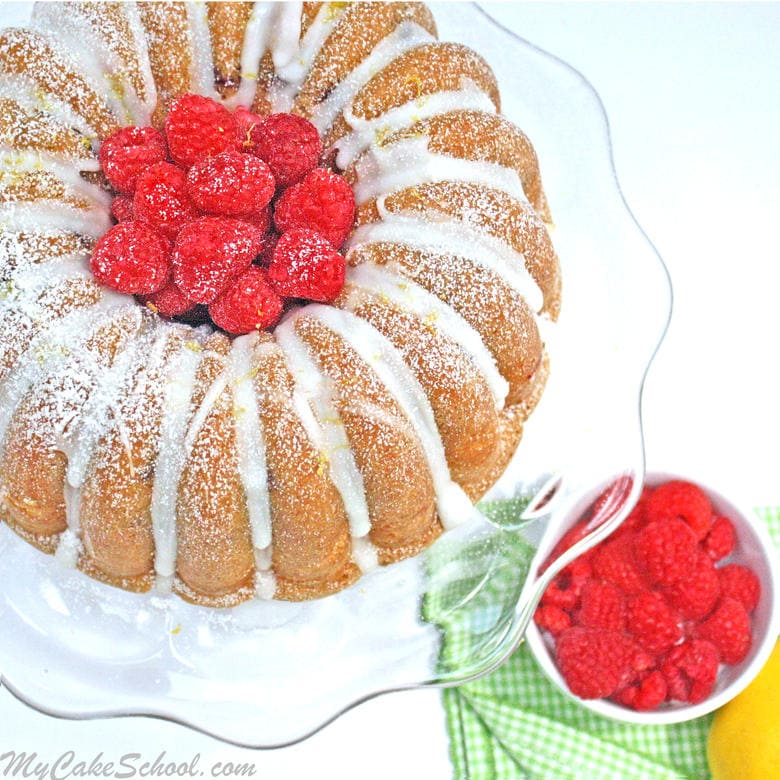 LOVE everything about this Lemon Raspberry Swirl Pound Cake! So moist and perfect for summer gatherings!