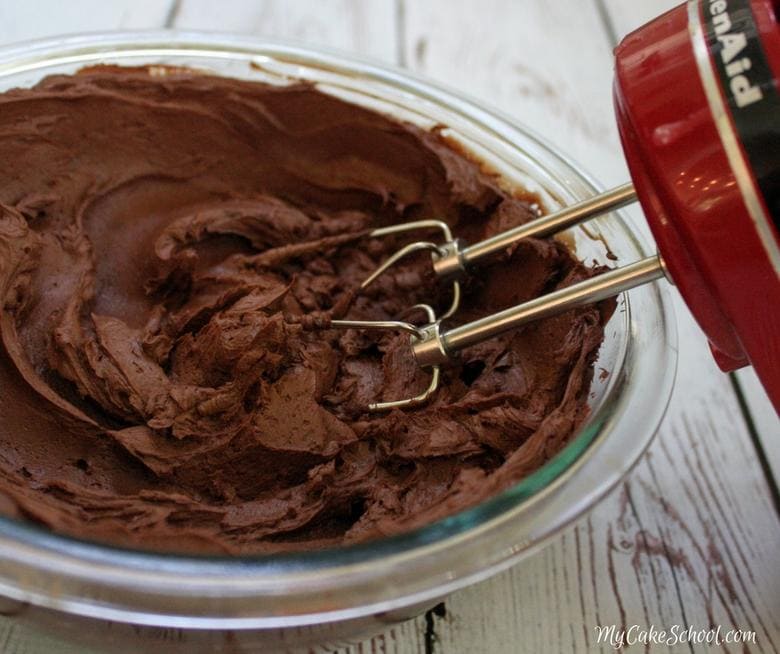 Decadent Whipped Ganache Filling & Frosting for Almond Joy Cake