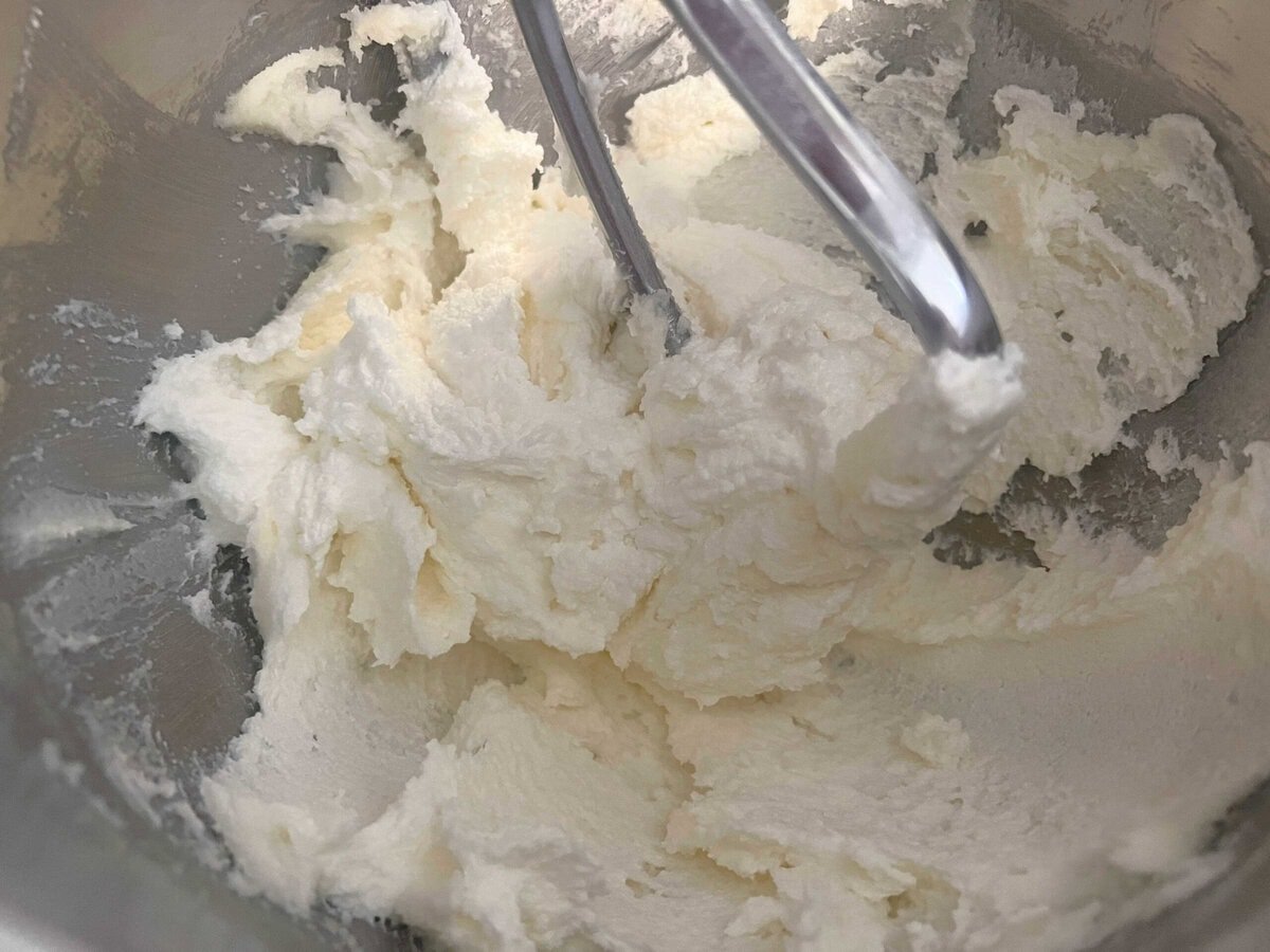 Lemon and Butter mixing until fluffy.