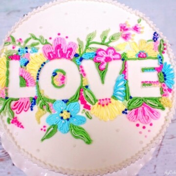 Buttercream Embroidery Cake Video Tutorial by MyCakeSchool.com! You'll love this elegant technique! MyCakeSchool.com Member Cake Video Section!