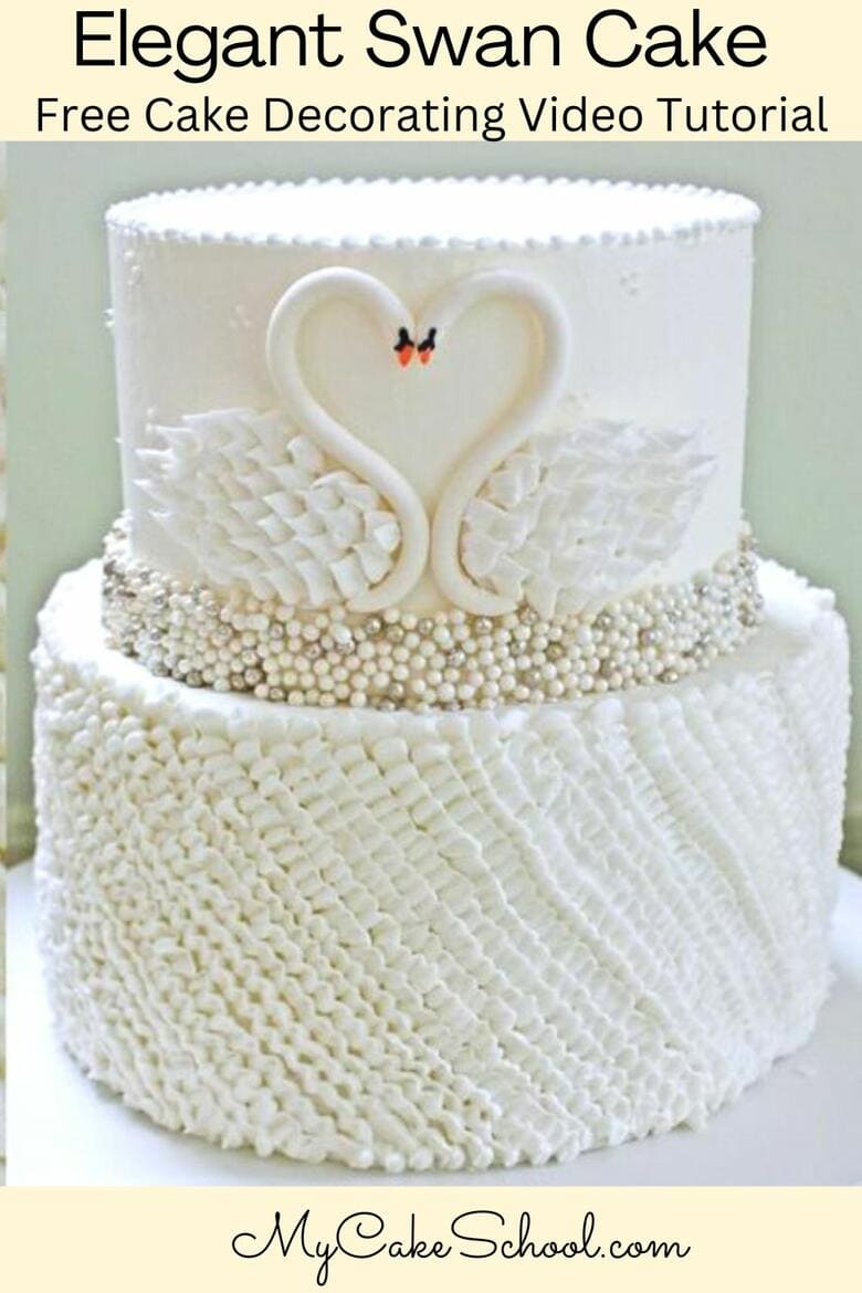 Elegant Swan Cake