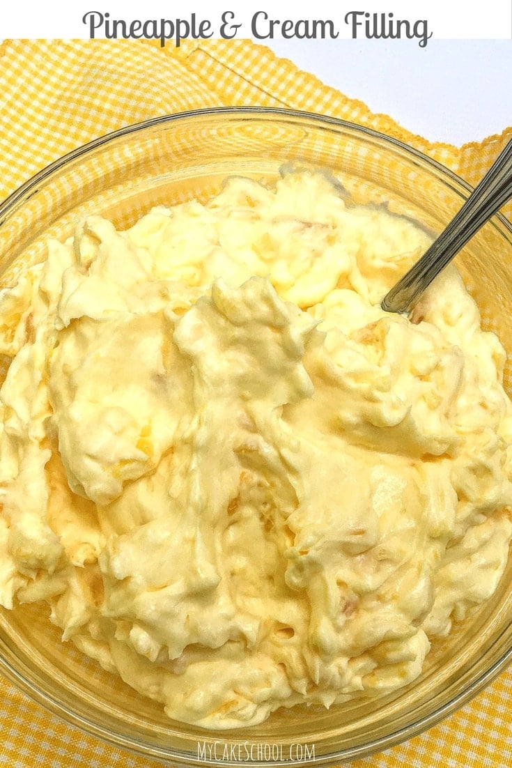 Easy and DELICIOUS Pineapple and Cream Filling Recipe! MyCakeSchool.com.