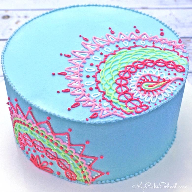 Gorgeous Henna Inspired Buttercream Piping!