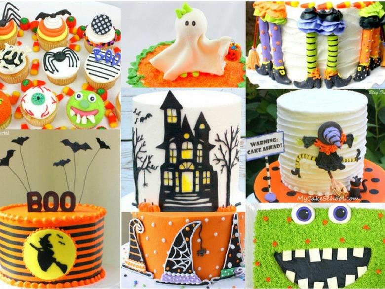 MyCakeSchool.com's Roundup of FAVORITE Halloween Cakes, Tutorials, Recipes, and Ideas!