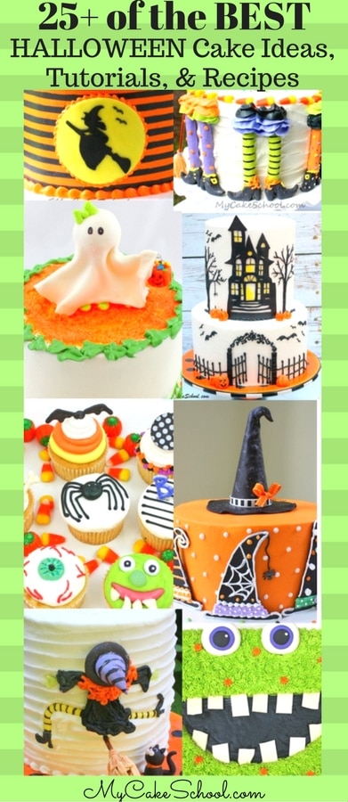 A Roundup of the BEST Halloween Cakes, Tutorials, and Ideas as featured on MyCakeSchool.com!