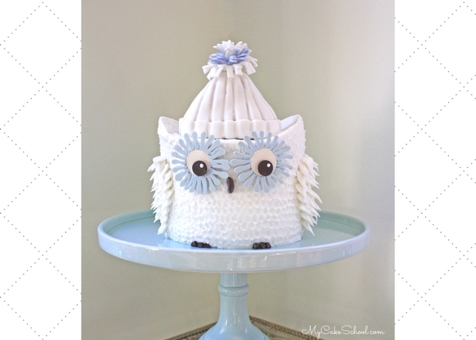 Cute Owl Cake- Free Video Tutorial