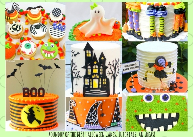 MyCakeSchool.com's Roundup of the BEST Halloween Cake Recipes, Tutorials, and Ideas!