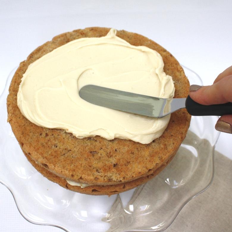 Homemade Apple Walnut Cake with Maple Cream Cheese Frosting!