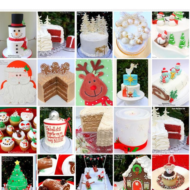 Roundup of FAVORITE Christmas Cakes, Recipes and Ideas!