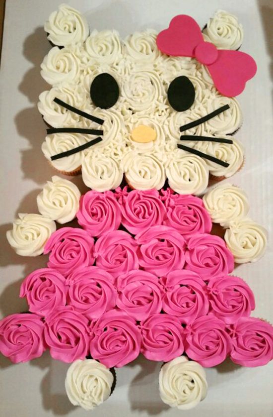 Hello Kitty Cupcake Cake